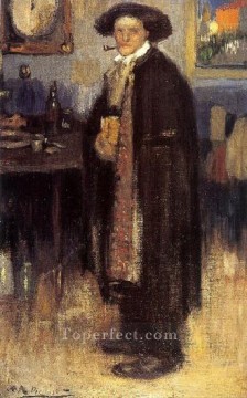 Pablo Picasso Painting - Man in Spanish Coat 1900 Pablo Picasso